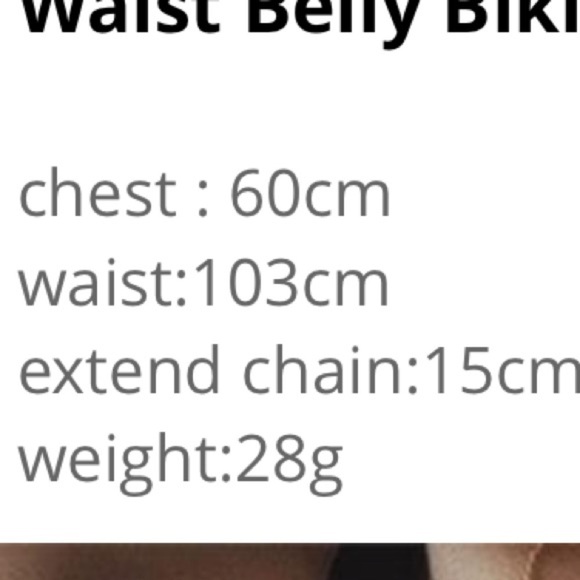 Gold Chain Layered Body Jewelry Necklace Accessory - Picture 6 of 6